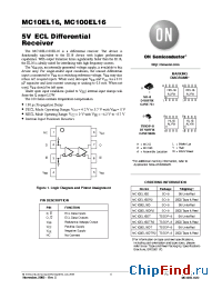 Datasheet  MC10EL16