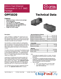 Datasheet  OPF5020