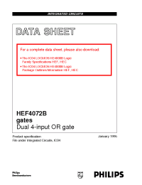Datasheet  HEF4072B