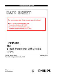 Datasheet  HEF4512B