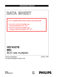 Datasheet  HEF4527B