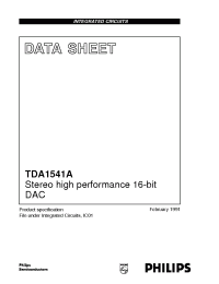 Datasheet  TDA1541A/N2