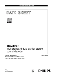 Datasheet  TDA9873H