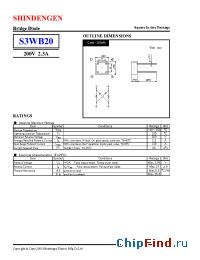 Datasheet  S3WB20
