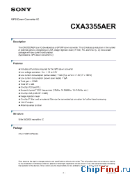 Datasheet  CXA3355AER