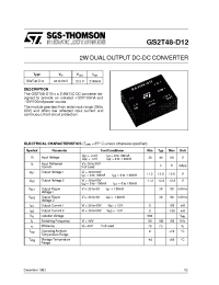 Datasheet  GS2T48-D12