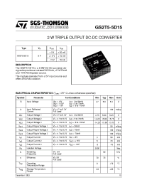 Datasheet  GS2T5-5D15