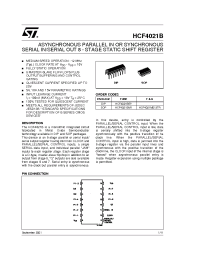 Datasheet  HCF4021B