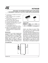 Datasheet  HCF4033B