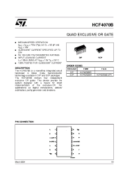 Datasheet  HCF4070B