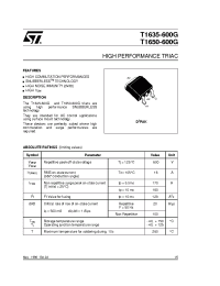 Datasheet  T1650-600G