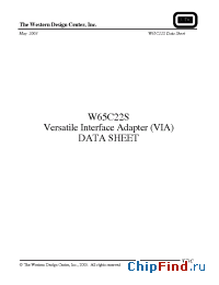 Datasheet  W65C22S