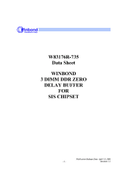 Datasheet  W83176R-735
