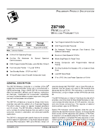 Datasheet  Z87100