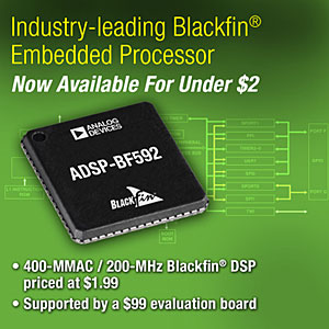 Blackfin на 200 МГц за менее чем 2$ и средства разработки к нему за 50%