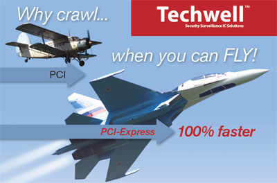 Techwell представляет два новых многоканальных видеодекодера с интерфейсом PCI-Express