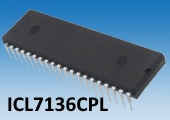 Вольтметр ICL7136CPL с драйвером для 3½ цифрового LCD-индикатора и минимальной обвязкой