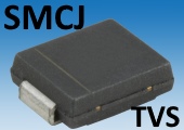 Защитные TVS-диоды SMCJ способны поглощать энергию импульсов мощностью 1500Вт