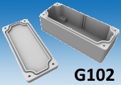 Миниатюрный алюминиевый литой корпус G102 обеспечивает класс защиты IP65