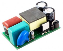 Отладочная плата 18 Вт понижающего преобразователя на основе микросхемы драйвера светодиодов Infineon ICL8201