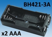 Колодка-корпус BH421-3A для установки и подключения трех элементов питания AAA