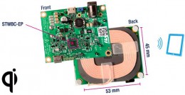 Оценочный набор 15 Вт передатчика беспроводного зарядного устройства на основе STWBC-EP