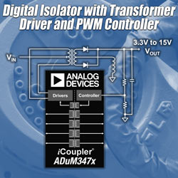 Интегральные цифровые изоляторы 2,5 кВ АС со встроенным драйвером трансформатора