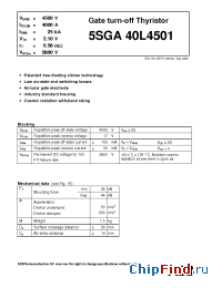 Datasheet  5SGA40L4501