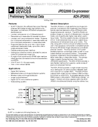Datasheet  ADV-JP2000