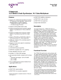 Datasheet  TTRN0112G