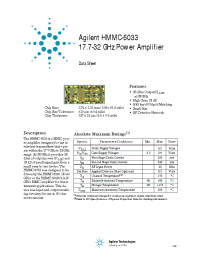 Datasheet  HMMC-5033