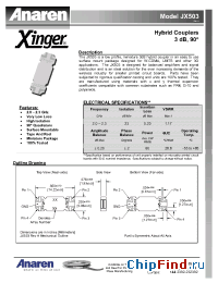Datasheet  JX503