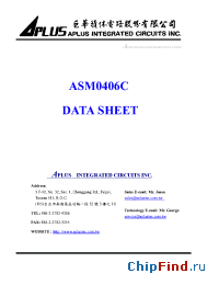Datasheet  ASM0406C