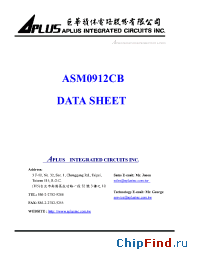 Datasheet  ASM0912CB