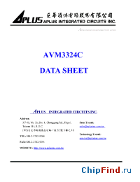 Datasheet  AVM3324C