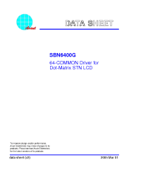 Datasheet  SBN6400G