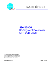 Datasheet  SDN0080G