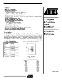 ATMEL AT45DB321D-SU SOP-8 32-megabit DataFlash de 2.7 voltios 2 un 