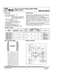 Datasheet  BS616LV4010