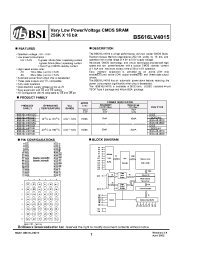 Datasheet  BS616LV4015