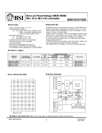 Datasheet  BS616UV1620