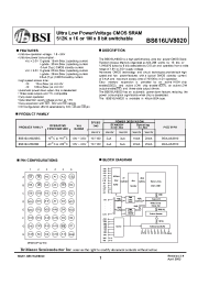 Datasheet  BS616UV8020