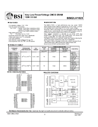 Datasheet  BS62LV1023