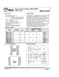 Datasheet  BS62LV1025