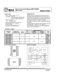 Datasheet  BS62LV2565