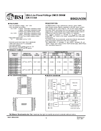 Datasheet  BS62UV256