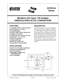 Datasheet  DCP0124