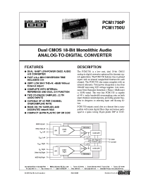 Datasheet  PCM1750