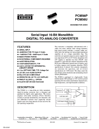 Datasheet  PCM56U