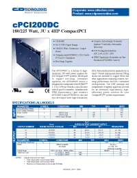 Datasheet  CPCI200D-1